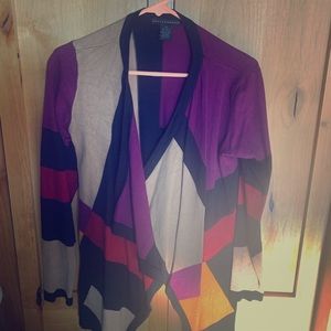 Grace Elements cardigan sweater, multi colored,